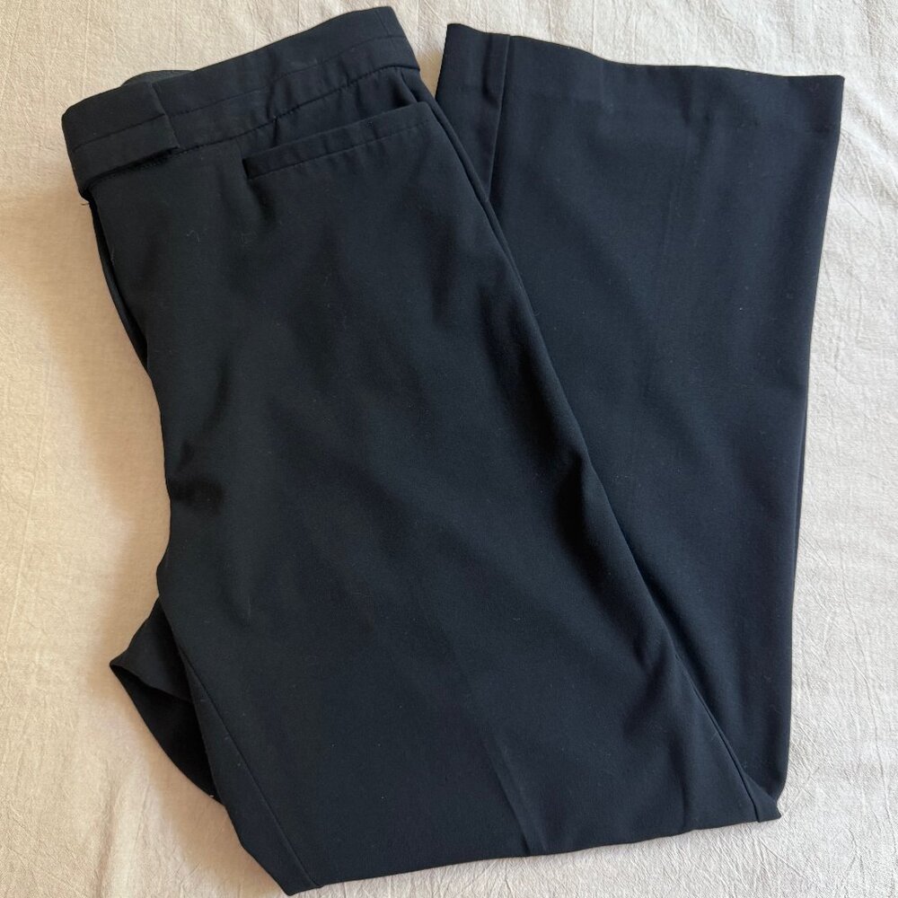 JM Collection Petite‎ Tummy Control Black Dress Office Pants Size 14P